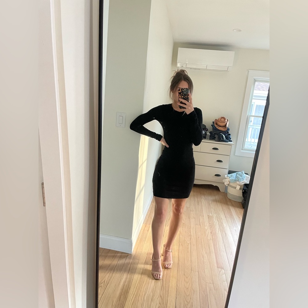 Aritzia Black Mini Dress